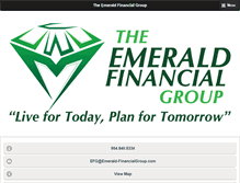 Tablet Screenshot of emerald-financialgroup.com